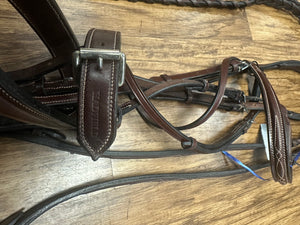 O/S Hadfield bridle w reins